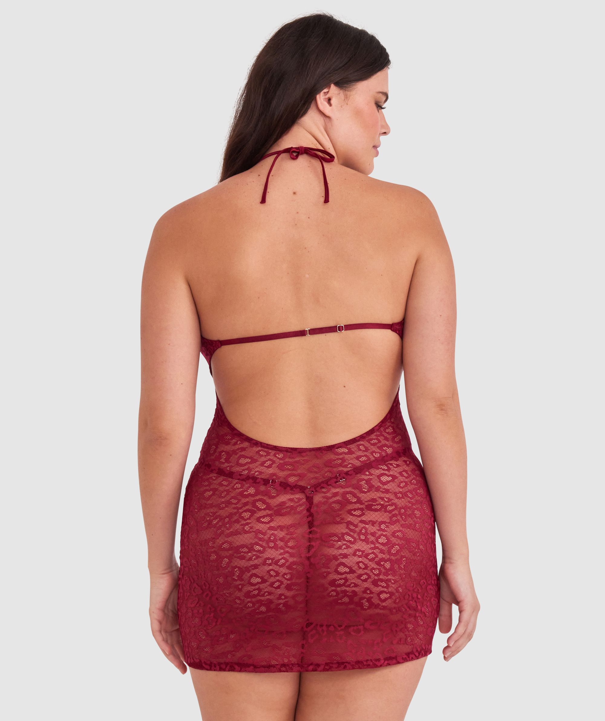 Night Games Cherry Delight Slip - Berry
