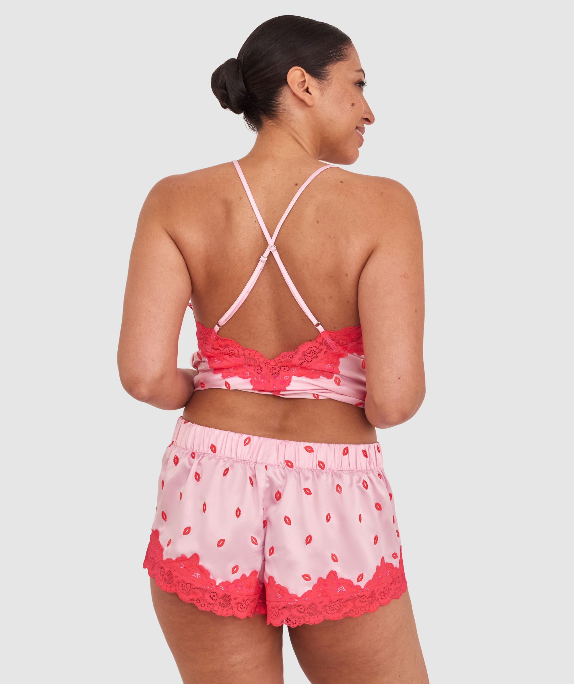 Angelica Kisses Short - Print/Pink
