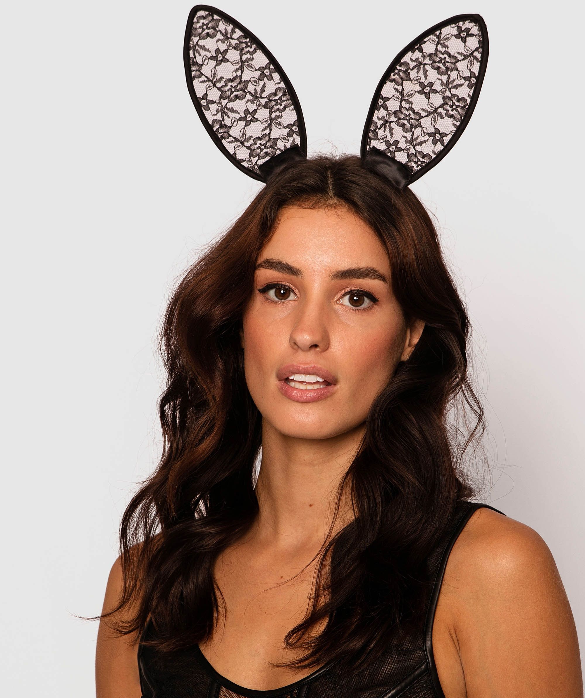Night Games Bunny Headband - Black
