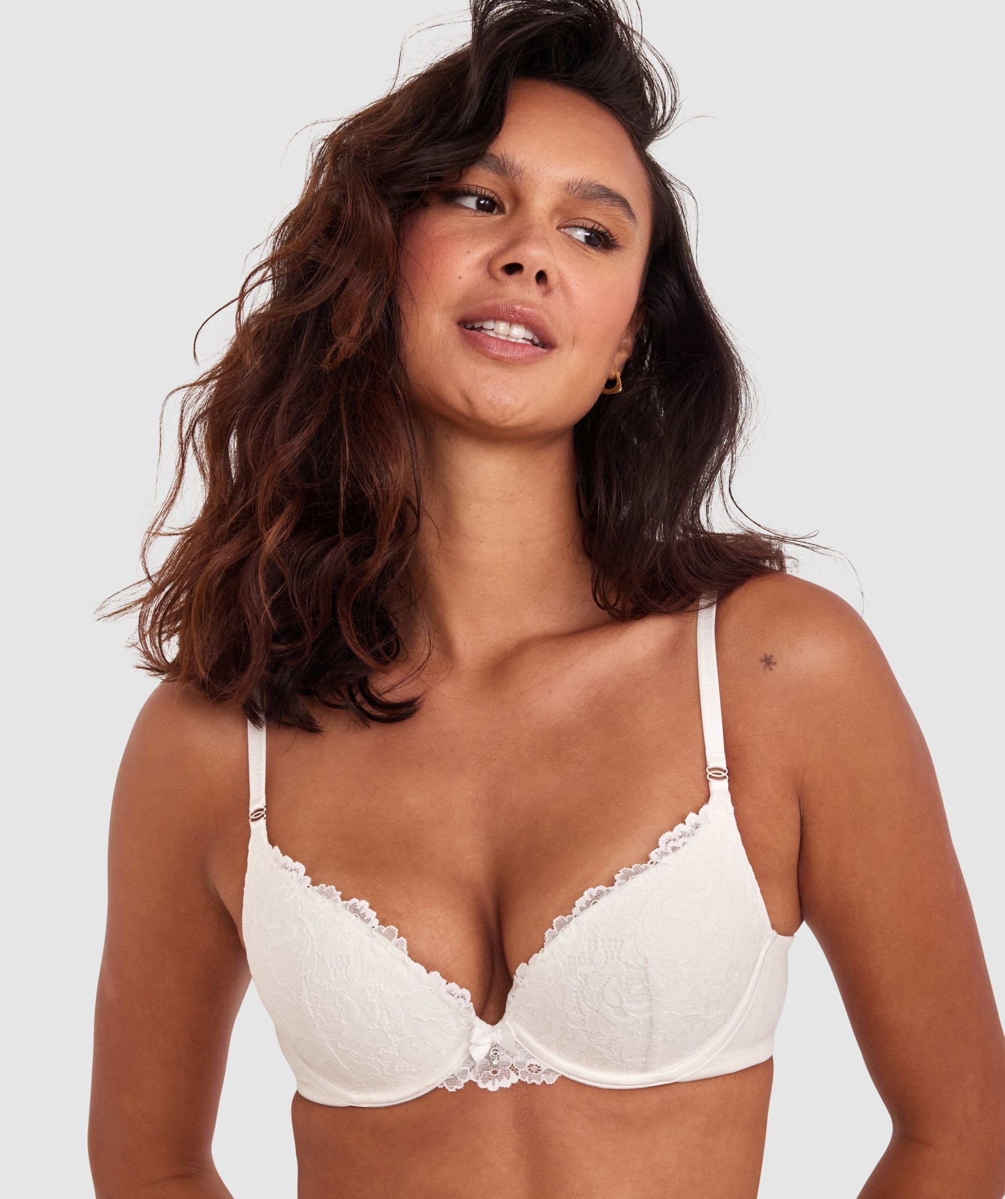 Bethany Essentials Double Push Up Bra - Ivory