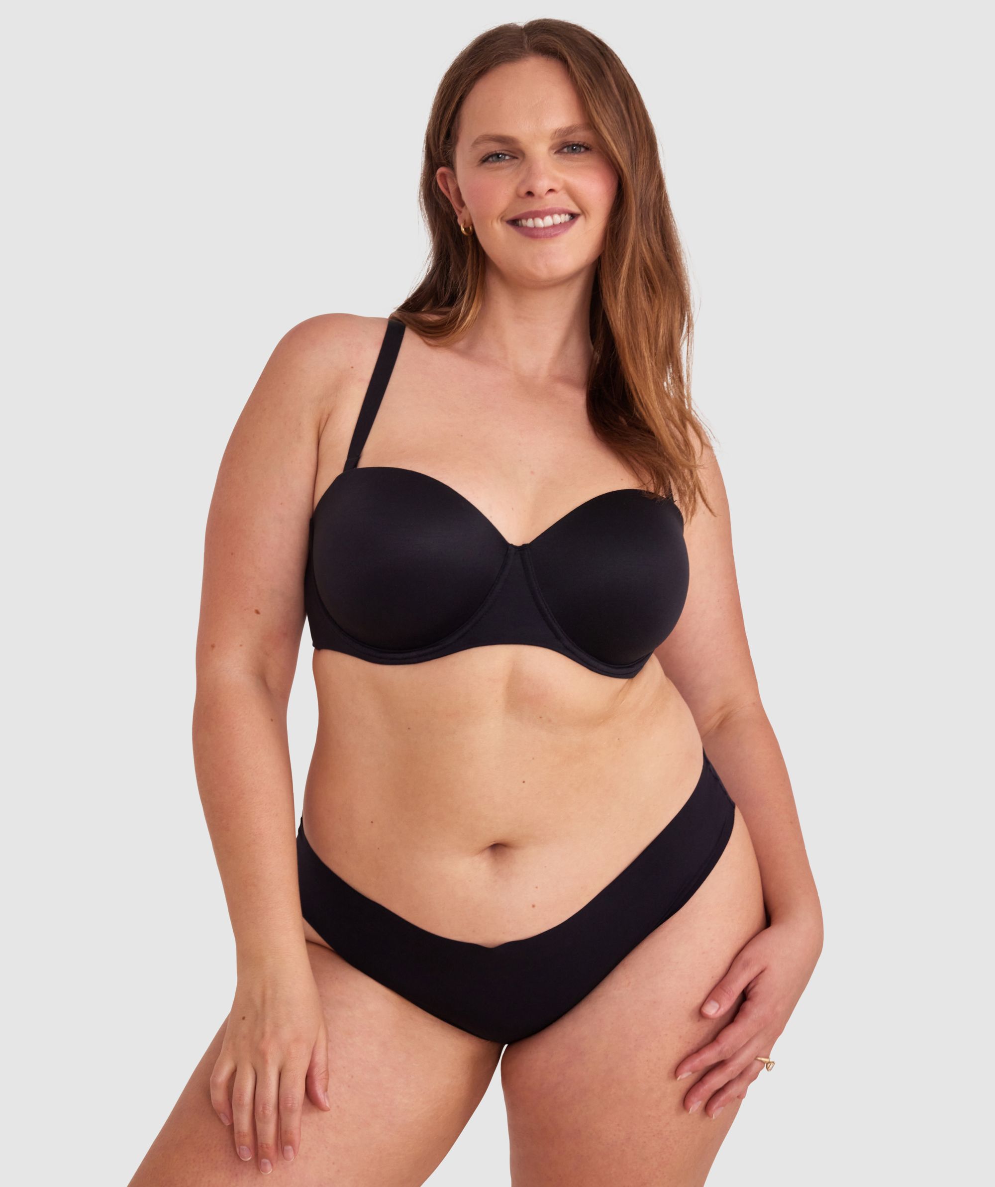 Body Bliss Full Cup Strapless Bra - Black