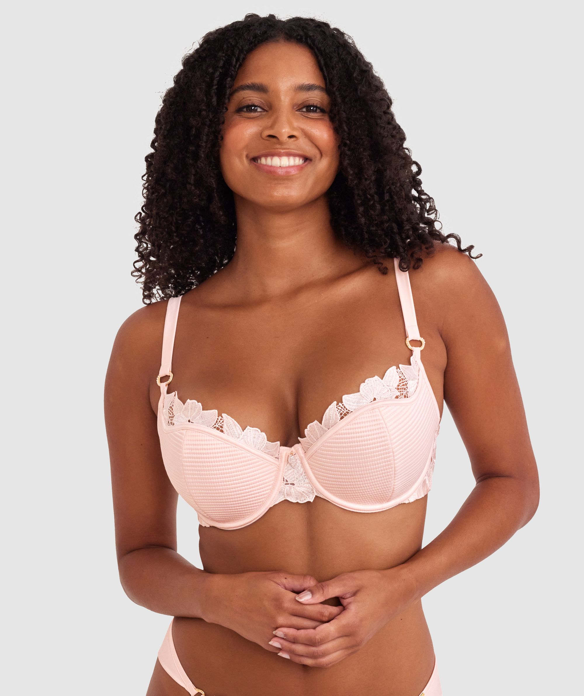 Vamp So Polite Push Up Bra - Pale Pink
