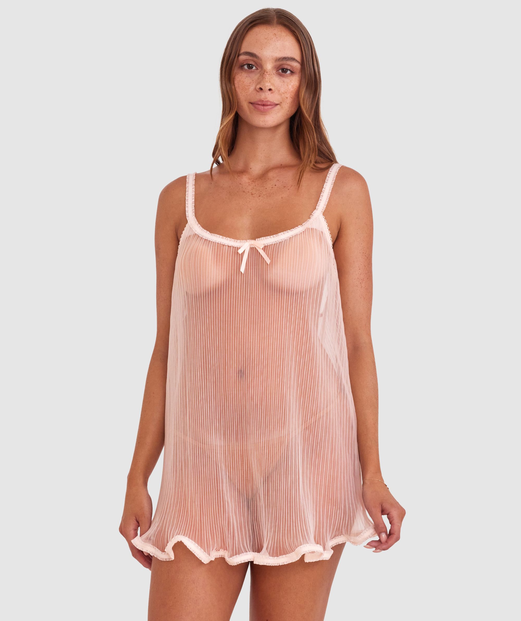 Night Games Blushing Slip - Light Pink